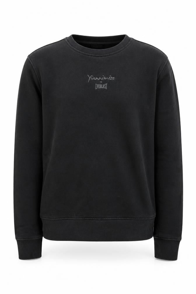 Yiannimize x Everlast Unisex Black S Pullover Sweatshirt