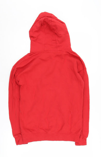 Back view of SEGA boys’ red sonic hoodie 10-11 years pullover graphic