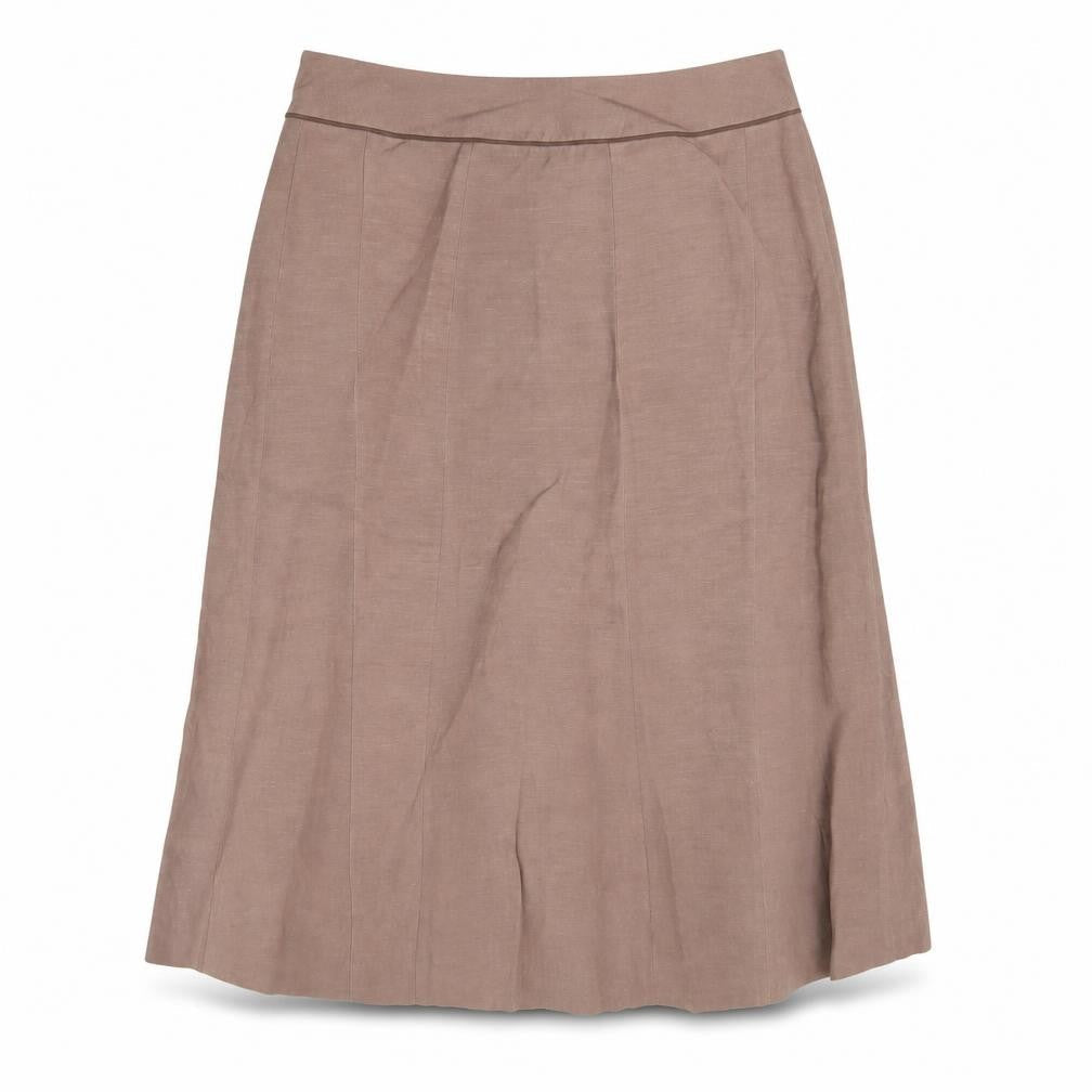 Boden Women's Brown A-Line Midi Skirt, Size 18L