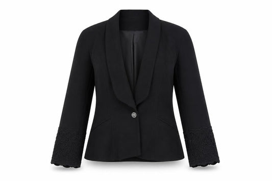 Wallis Women’s Black Blazer, Size 8, Shawl Lapel