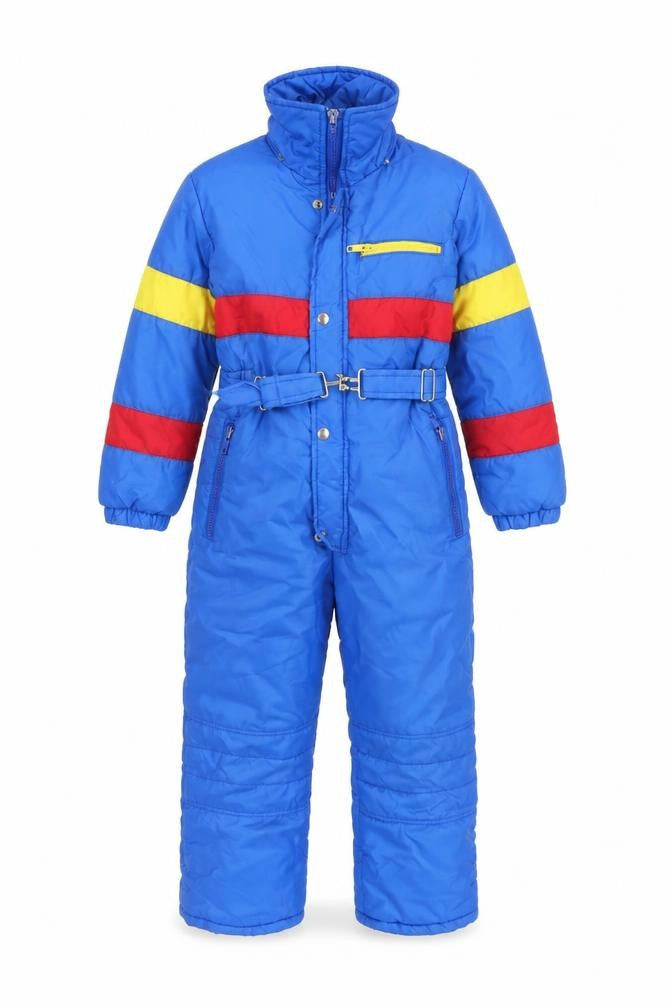 BOYS Blue Colourblock Snowsuit M Insulated Winter