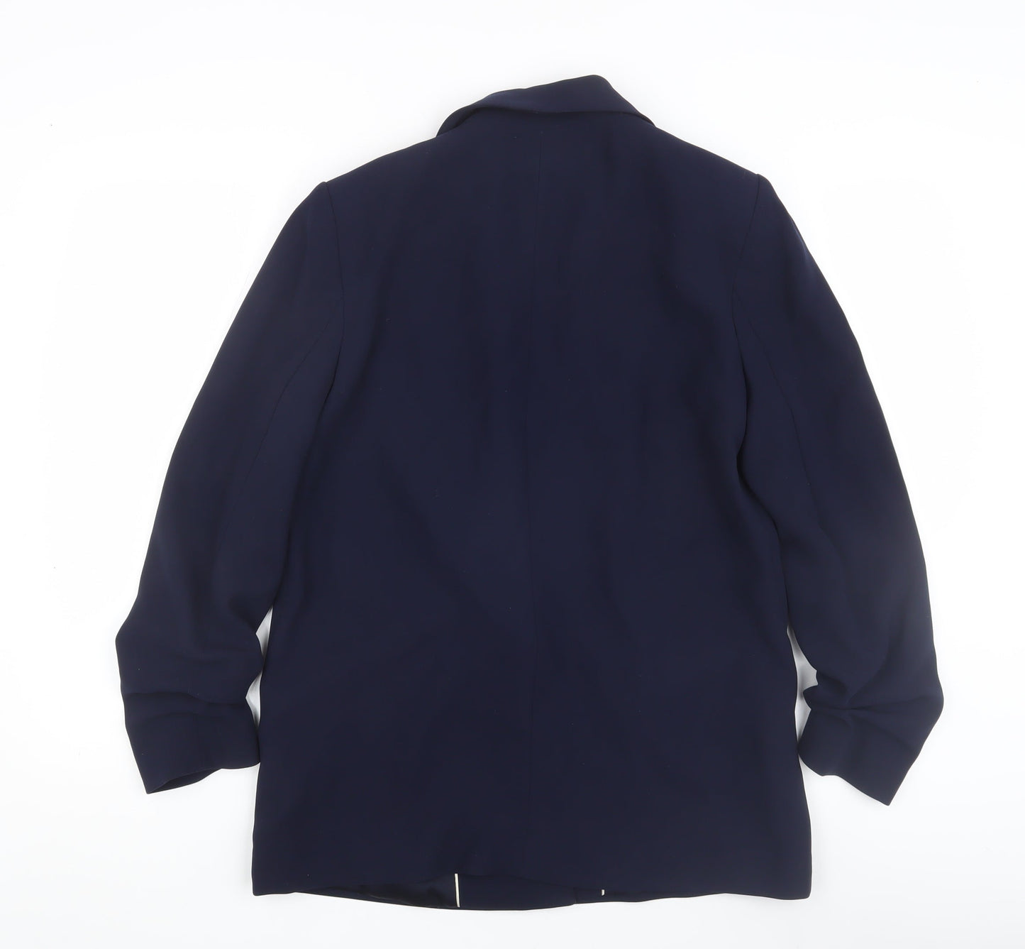 MNG Women's Blue Blazer, Size M, Single-Breasted