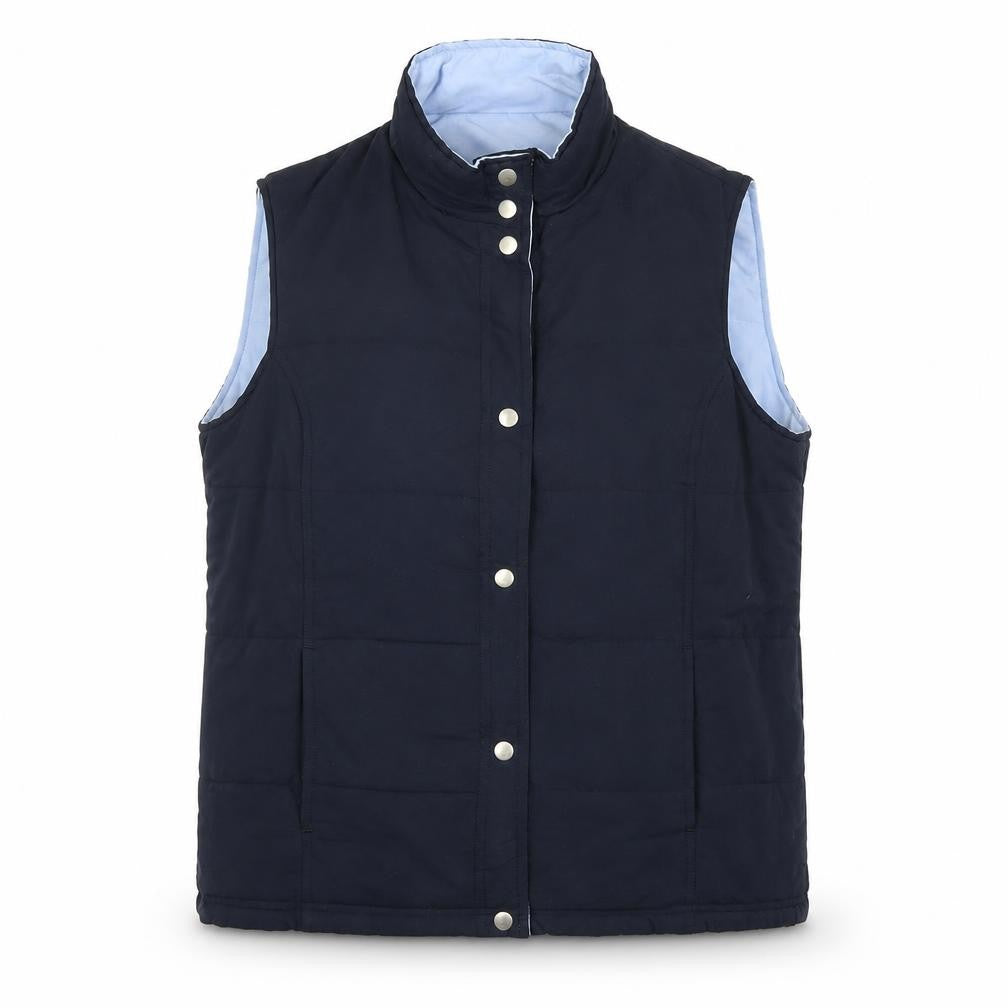Bonmarché Women's Blue Padded Waistcoat M