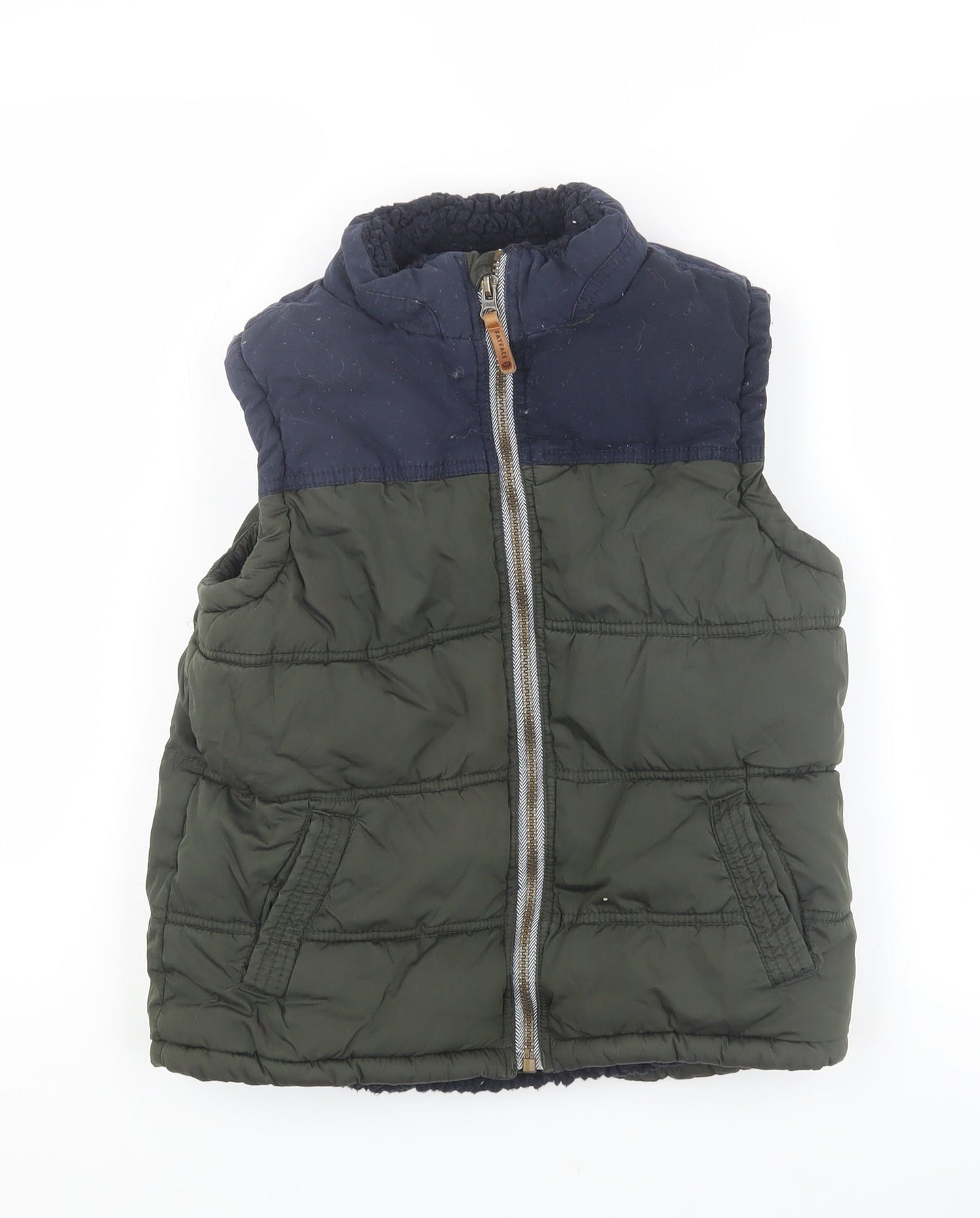 FatFace Boys Green & Blue Puffer Jacket 11 Years