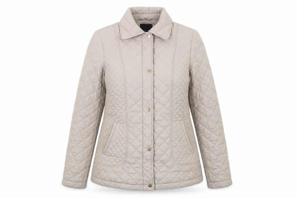 Betty Kay Women's Beige Quilted Jacket Size 10