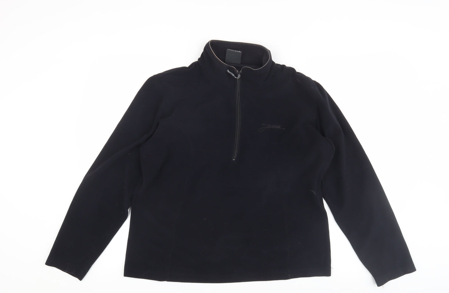 Iguana Women's Black 1/4 Zip Windbreaker Jacket Size 12