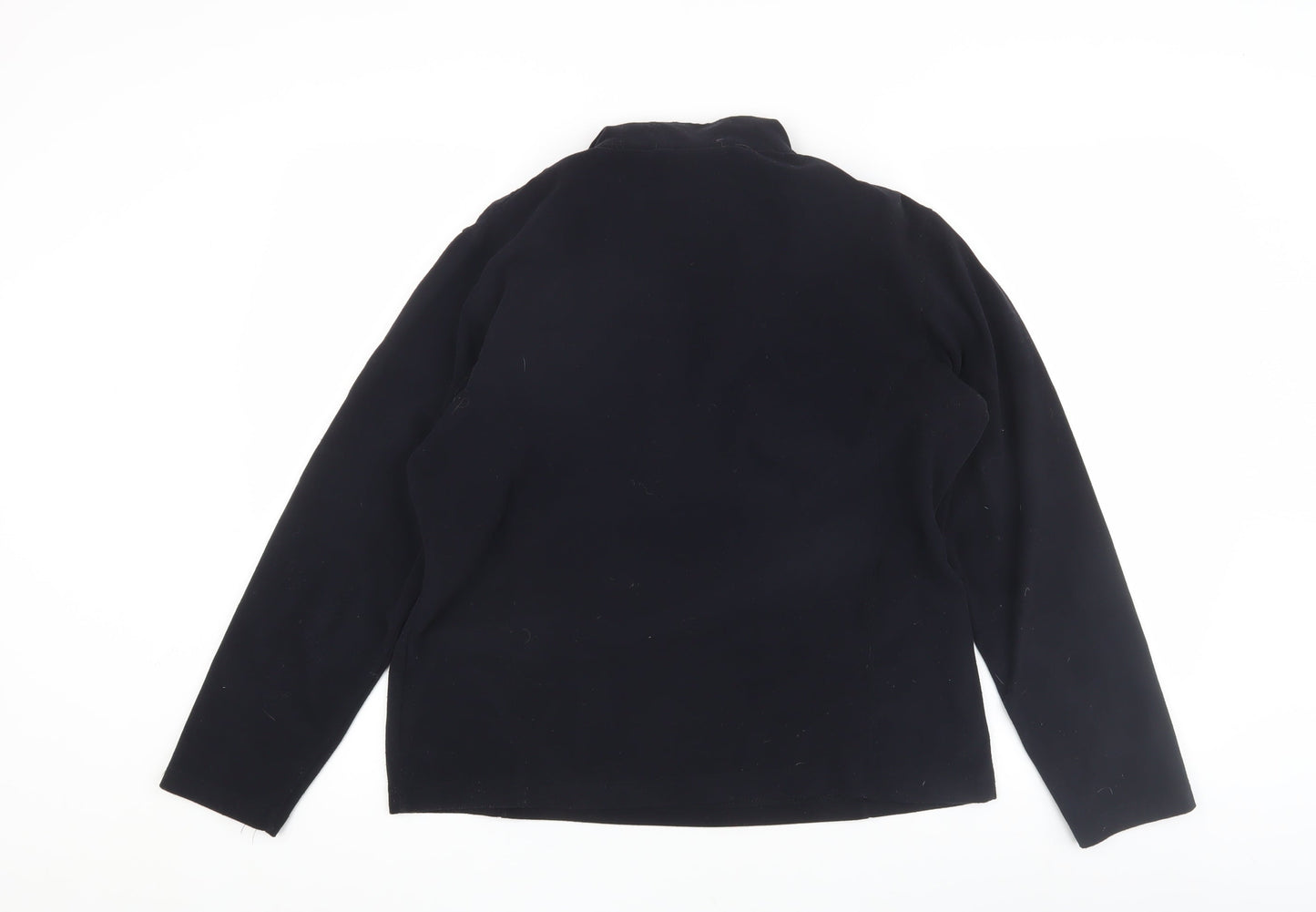 Iguana Women's Black 1/4 Zip Windbreaker Jacket Size 12