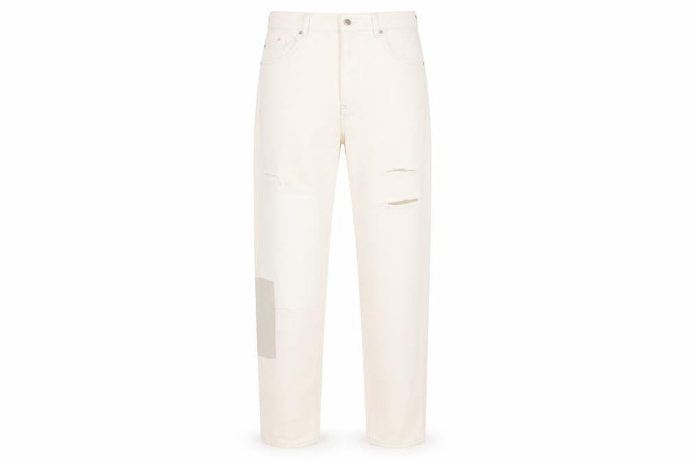 River Island Women's Ivory Straight Jeans UK 6