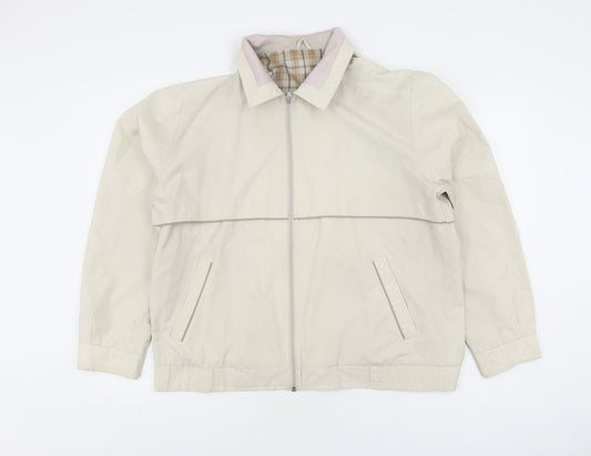 Debenhams Men's Beige Bomber Jacket M Regular Fit Casual