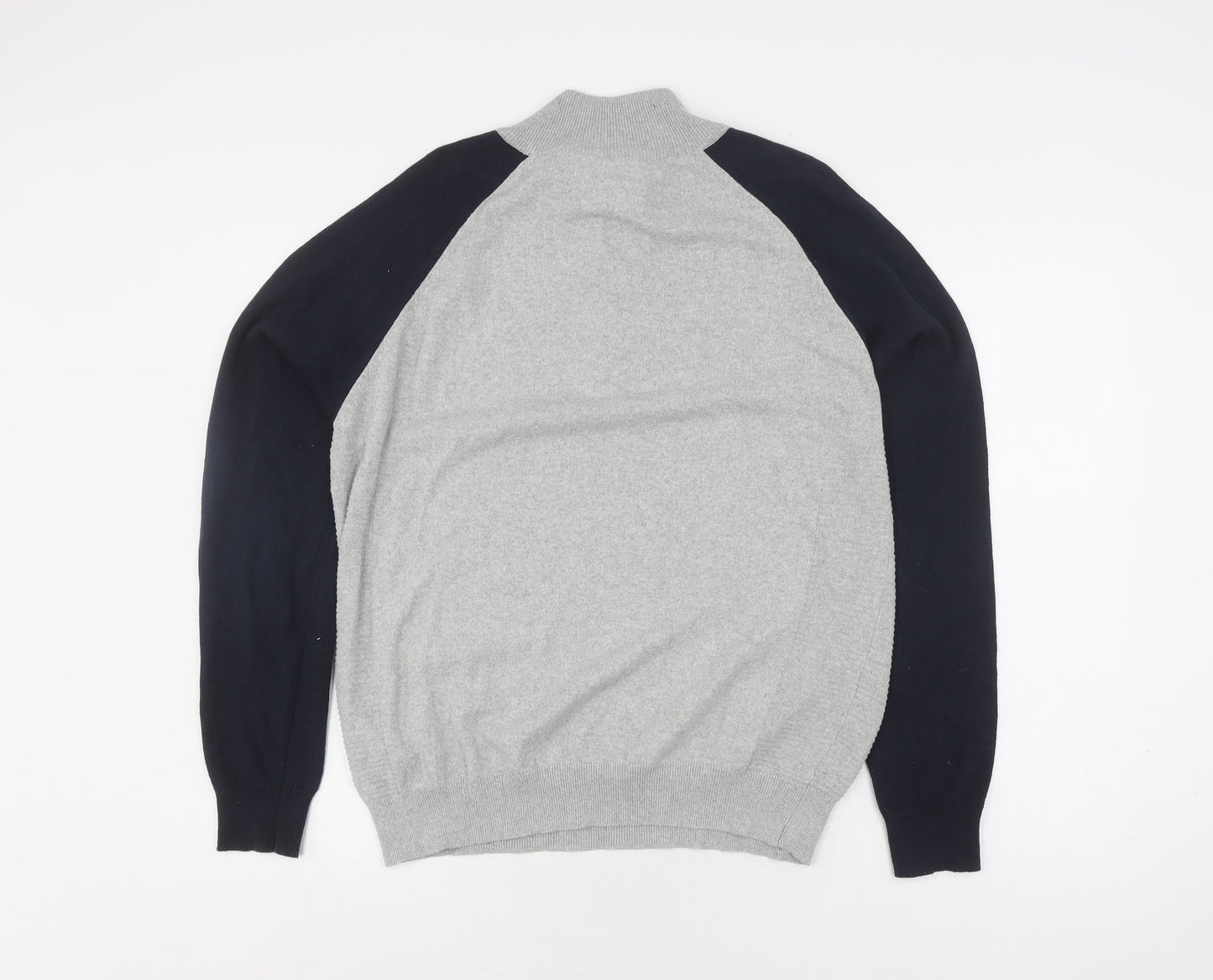 Threadcare Men's Grey Full Zip Jumper Size L
