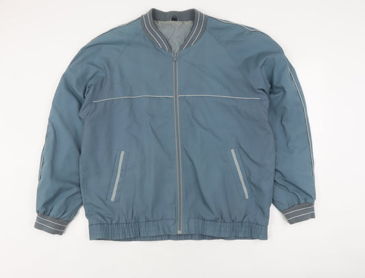 Debenhams Men's Blue Varsity Jacket L