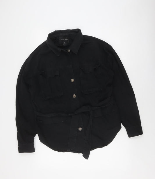 Brave Soul Women's Black Utility Jacket Size 10