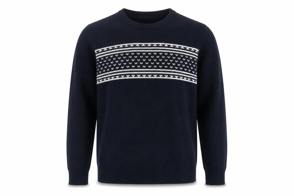Quba & Co. Men's XL Blue Wool Pullover Jumper