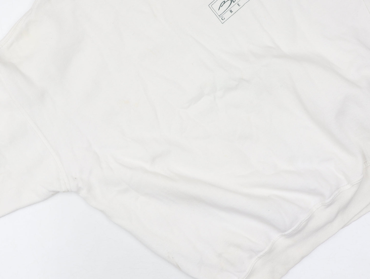 Super Flag Unisex White Pullover Sweatshirt XL