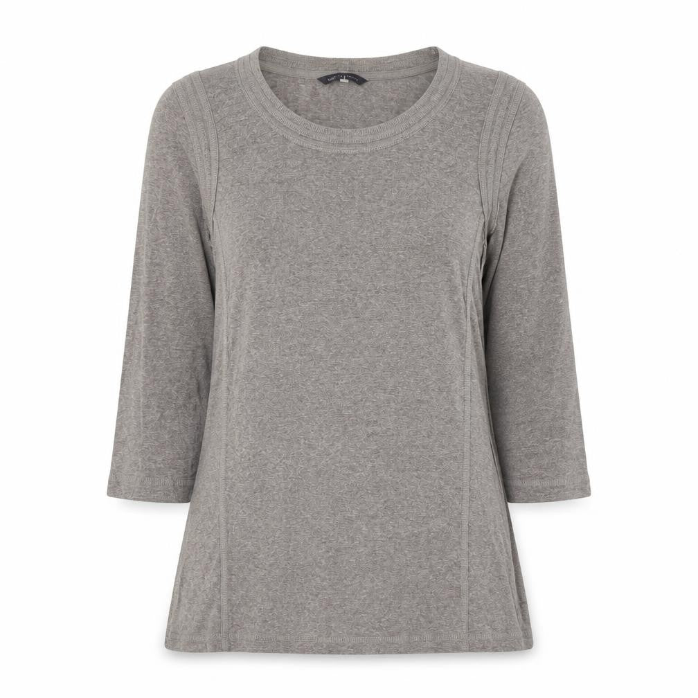 Marks & Spencer Women's Grey 3/4 Sleeve Top, Size 12