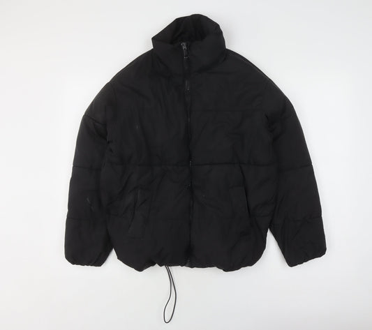 New Look Women's Black Puffer Jacket Size 4, Winter Essential