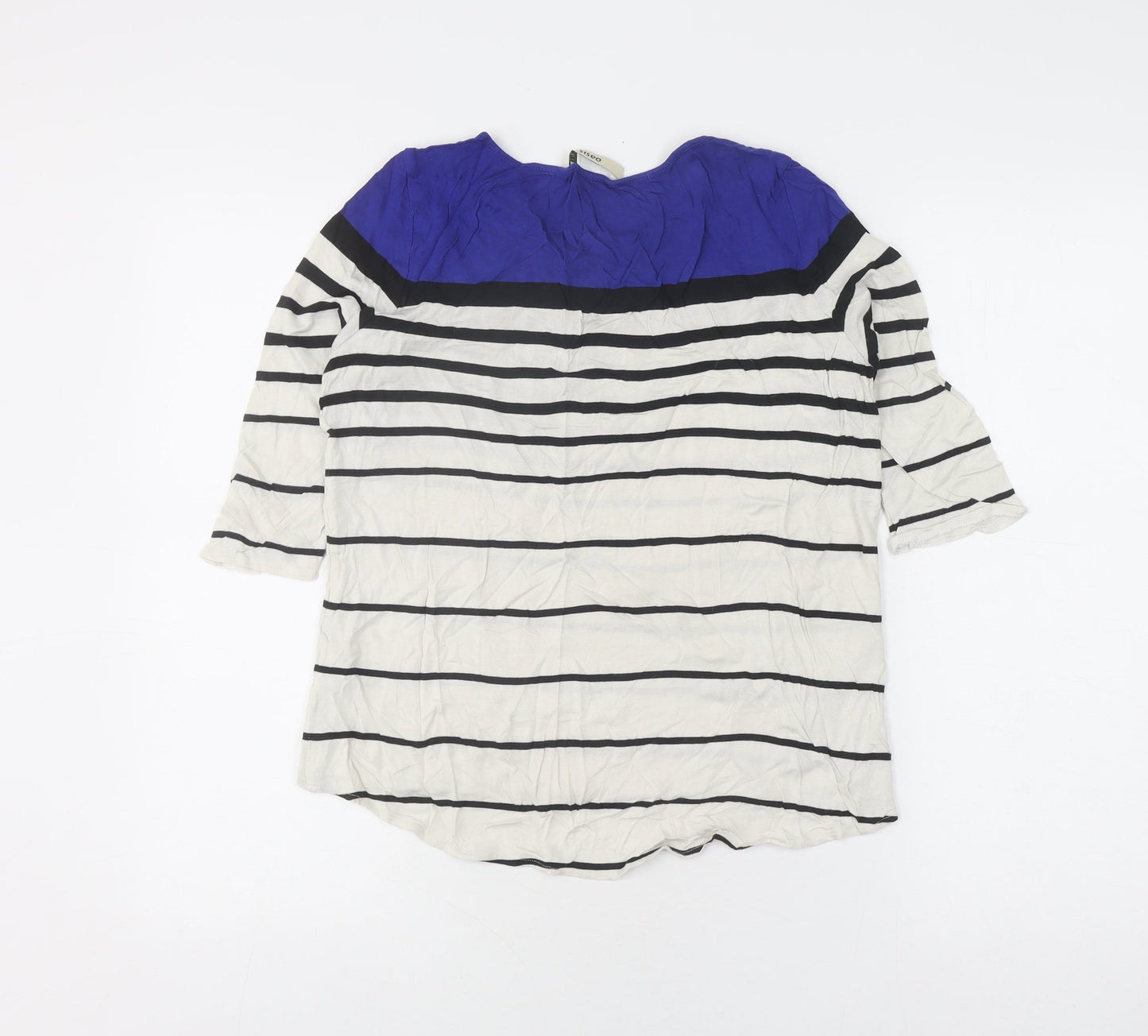 Oasis Women's Striped 3/4 Sleeve Top - Small