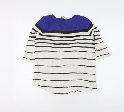 Oasis Women's Striped 3/4 Sleeve Top - Small