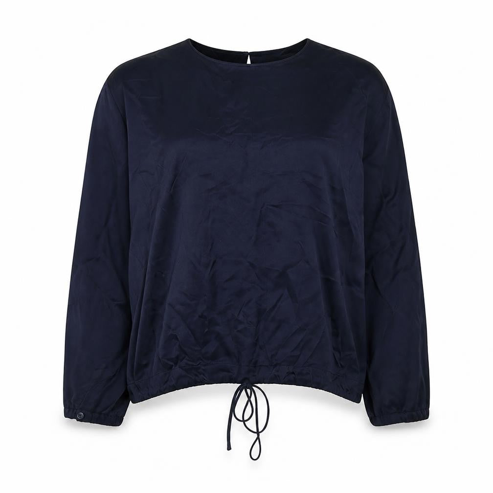 Zara Women's Blue Blouse Size M with Balloon Sleeves