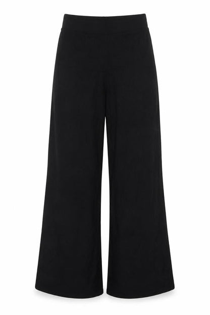 Zara Black Women's Trousers - Size S, Viscose Blend