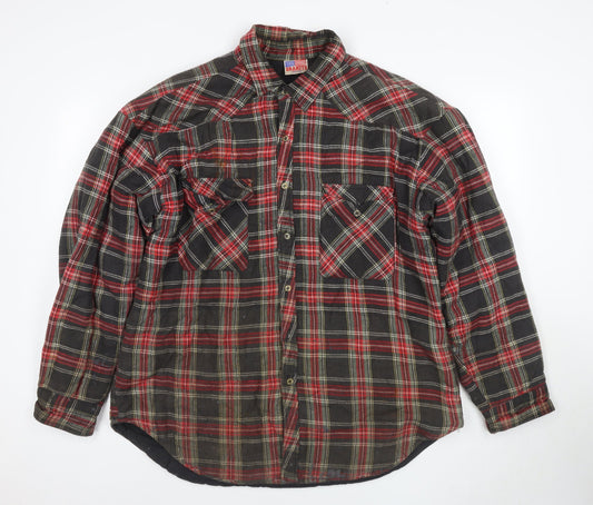 Granite Men's Multicoloured Plaid Flannel Jacket XL