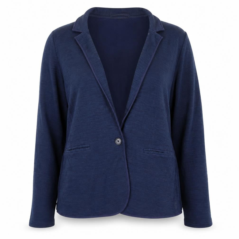 New Look Women's Blue Size 16 Button Knit Jumper