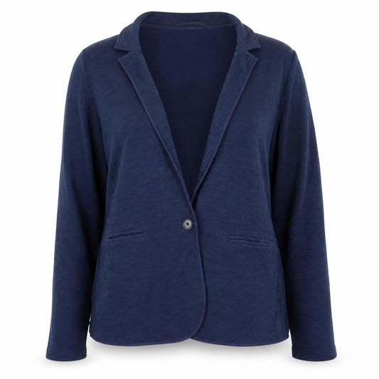 New Look Women's Blue Size 16 Button Knit Jumper