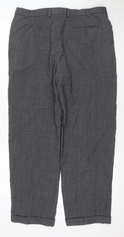 Marks & Spencer Men's Grey Wool Trousers Size M
