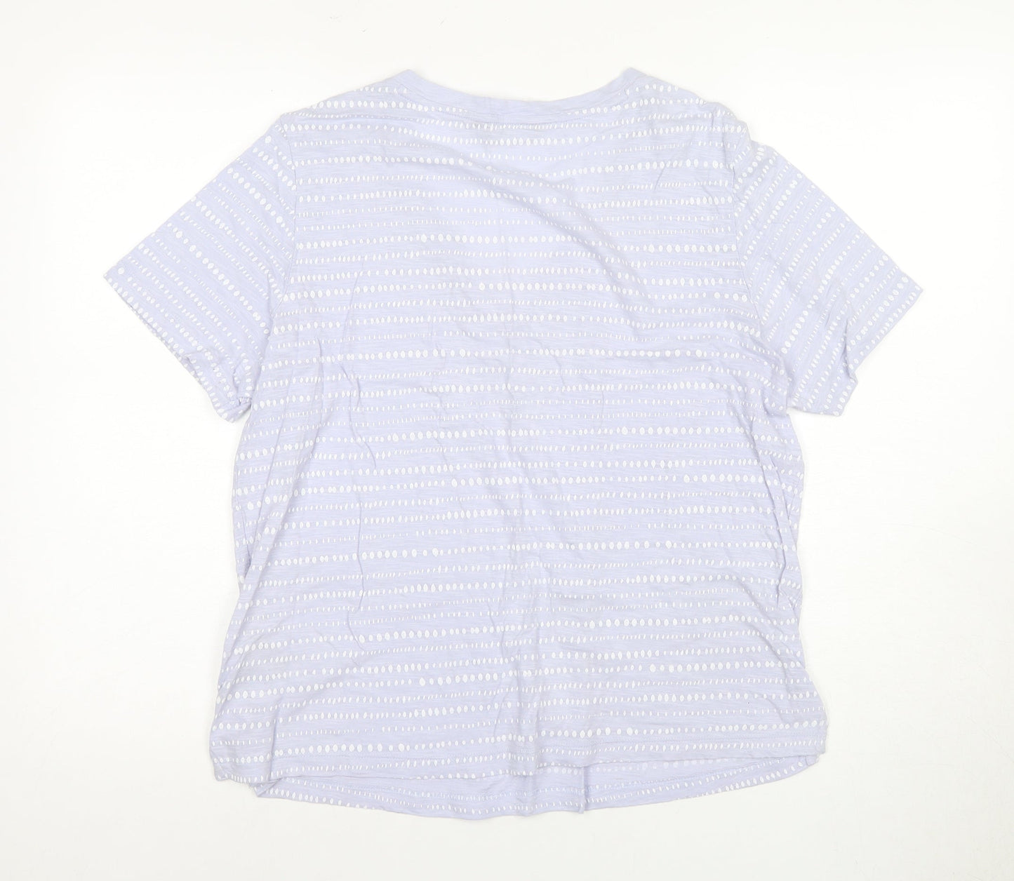 Marks & Spencer Women's Blue V-Neck T-Shirt Size 12