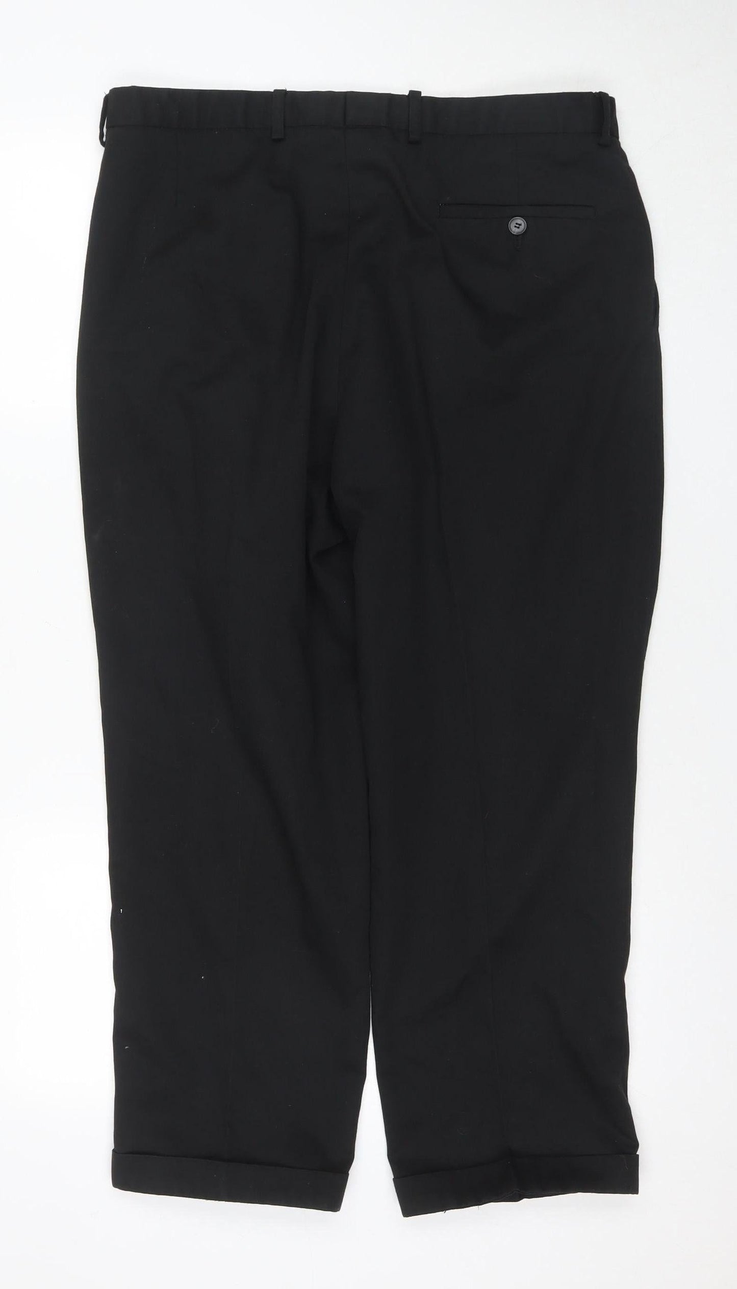 C&A Men's Black 36 Dress Pants Straight Leg