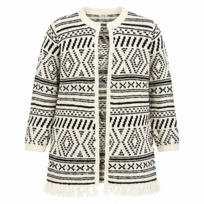 Noa Noa Women's Black & White Cardigan S