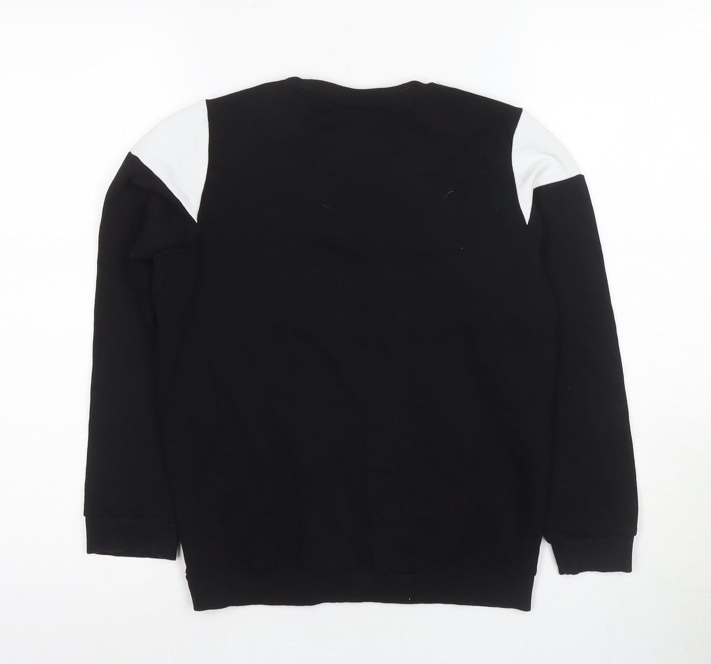 Marvel Boys Black XS Pullover Sweatshirt with Logo Accent