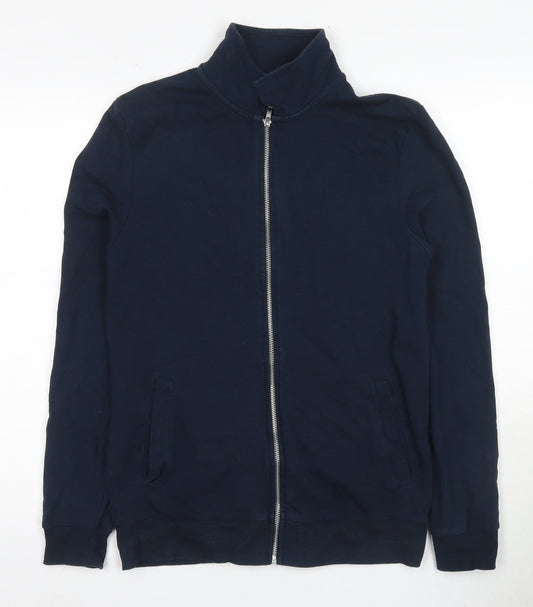 ASOS DESIGN Men's Blue Full Zip Sweatshirt M
