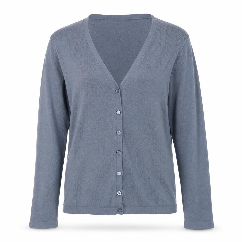 GAP Women's Blue Medium Cardigan with V-Neck