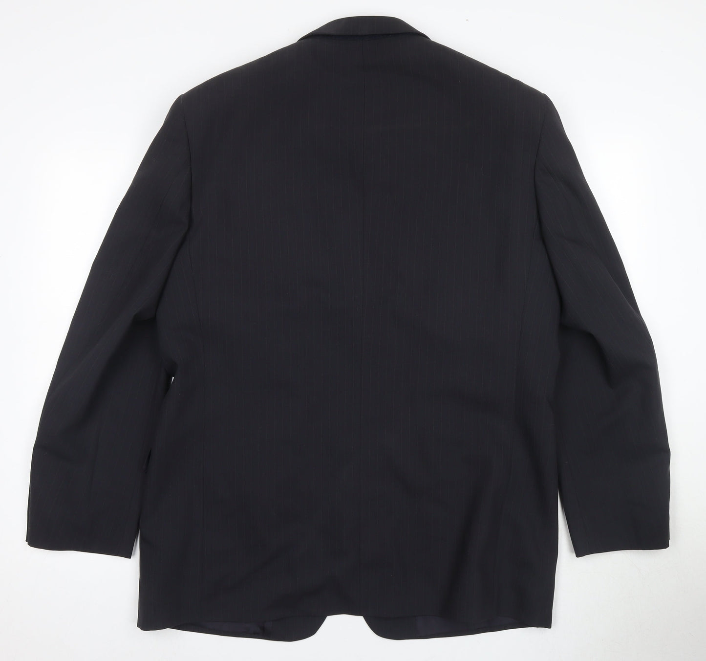 Canda Men's Black Blazer, Size 42, 1 Piece Striped