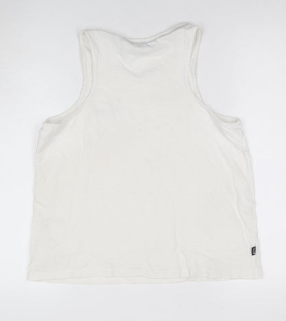 SuperDry Women's White Tank Jersey Top Size 12