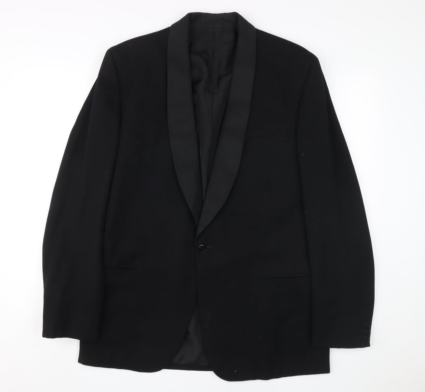 Atkinsons Men's Black Blazer, 40 Regular Shawl Lapel