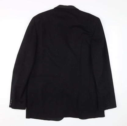 Atkinsons Men's Black Blazer, 40 Regular Shawl Lapel