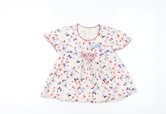 Monsoon Girls Multicoloured Floral Tunic Blouse 6-7 Years