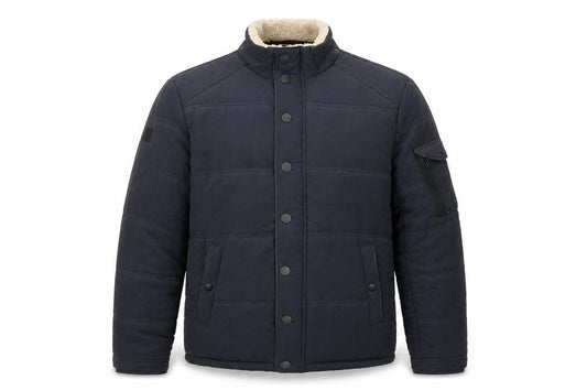 Koton Men’s Blue Puffer Jacket M Autumn-Winter