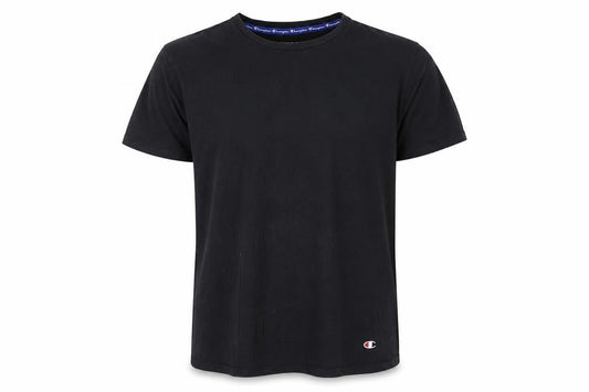 Champion Men's Black Cotton Short Sleeve T-Shirt M