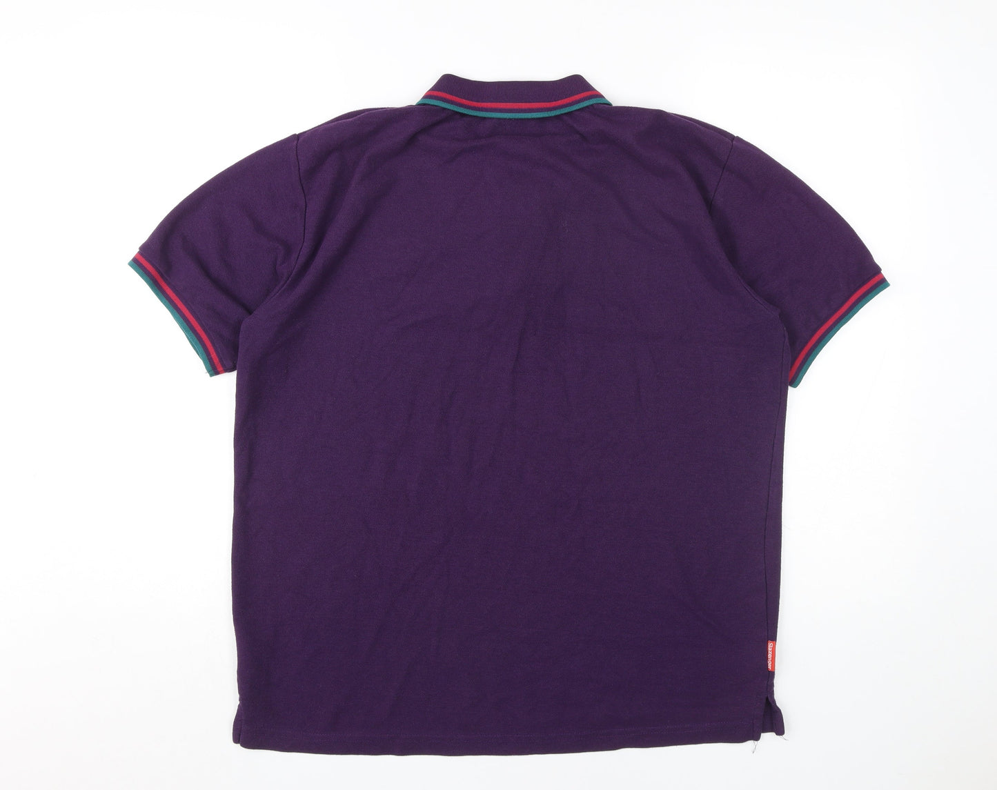 Slazenger Mens Purple Short Sleeve Polo Shirt L