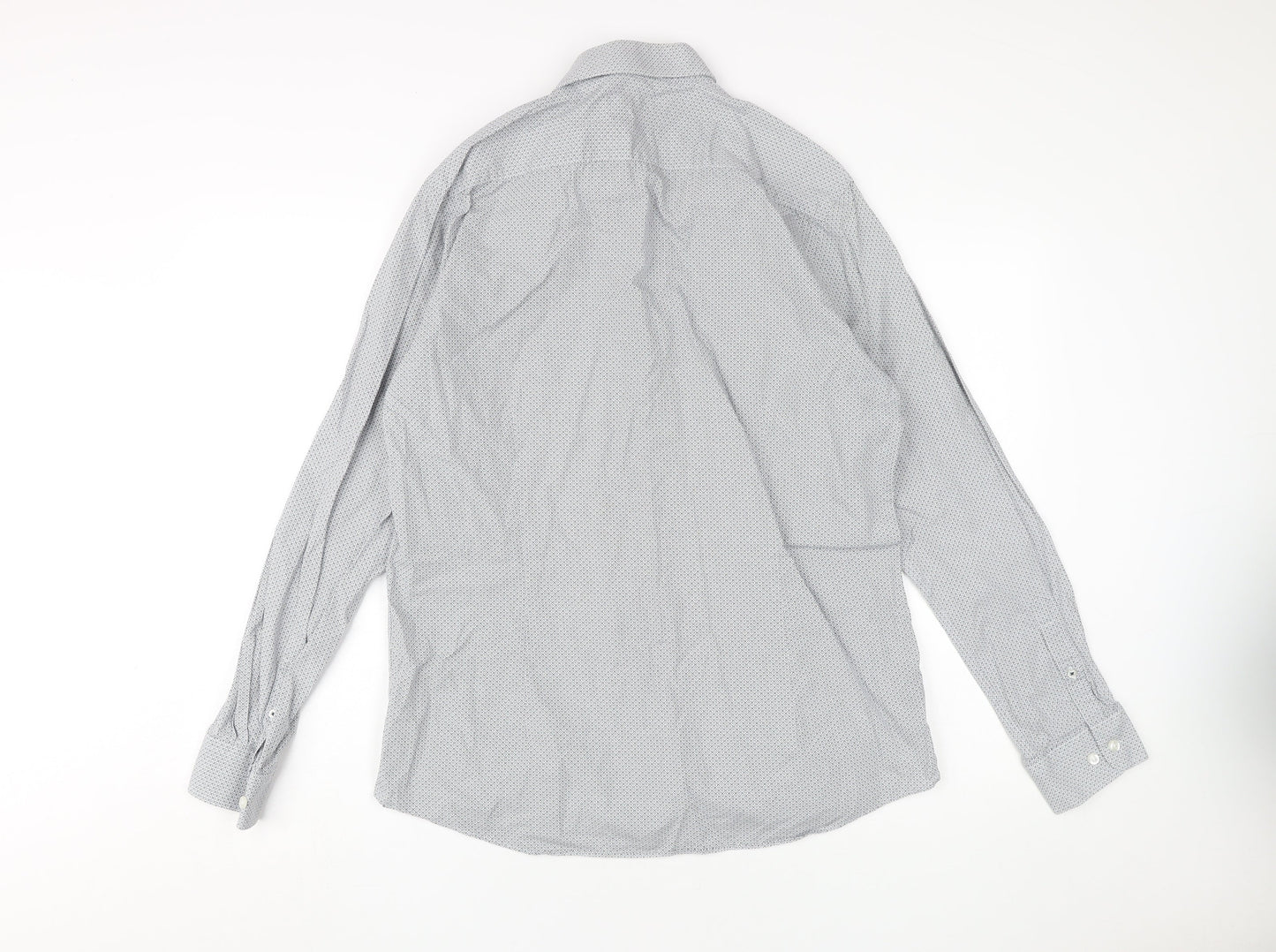 W Collection Men's White Slim Fit Dress Shirt 42