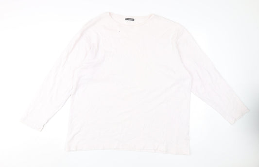 Hawkshead Women's White Basic T-Shirt, L, All Seasons