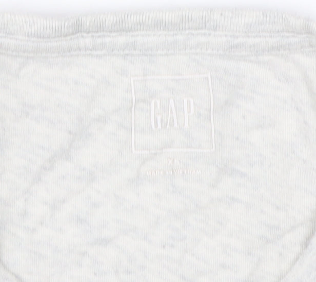 GAP Men's White XS Striped Cotton T-Shirt