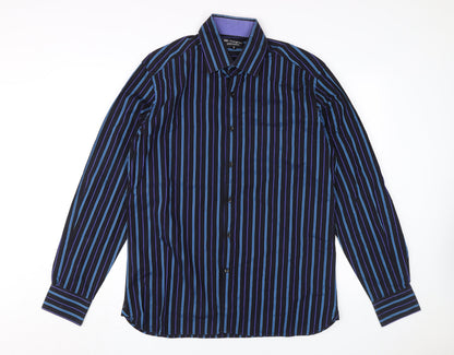 Marks & Spencer Men's Multicoloured Striped Shirt