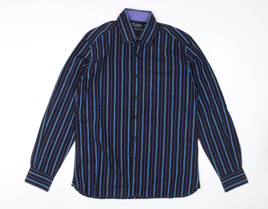 Marks and Spencer Men's Multicoloured Striped Shirt