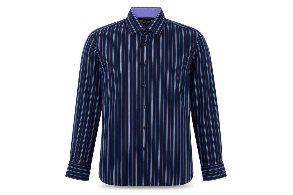 Marks & Spencer Men's Multicoloured Striped Shirt