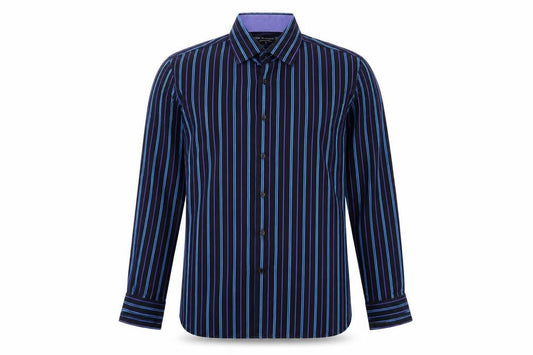 Marks & Spencer Men's Multicoloured Striped Shirt