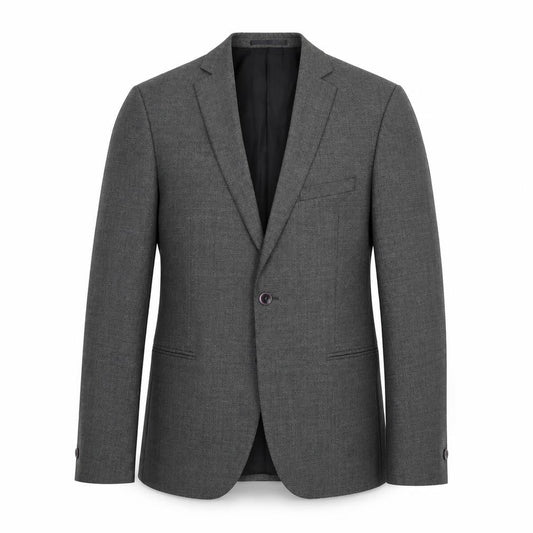 T.M. Lewin Men's Grey Blazer, Size 36, Business Elegant